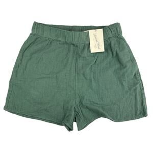Universal Thread NWT Green Cotton Elastic Waist Pull On Casual Gym Yoga Short XS